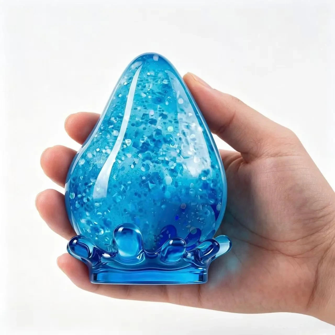 Water Drop Squeeze Squishies, Dream Squishy Drop Squishy Stress Ball,Drop Gifts for Anxiety Relief Office Easter Birthday (Blue)