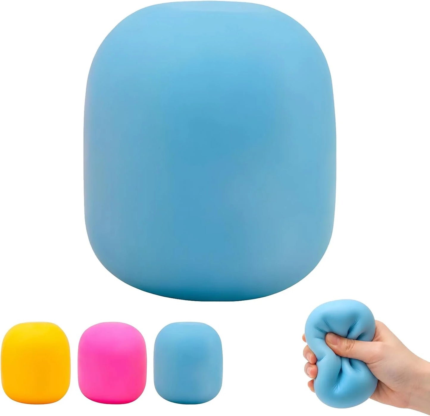 Gum Drop Squeeze Color Changing Squishy, Slow Stress Balls Fidget Sensory Toys for Adults,Gum Drop Shape (Blue) - US 7107