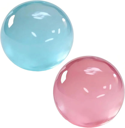 Coconut Oil Squishy, Coconut Oil Stress Ball – Super Soft, Handmade Slow Rising Fidget Squeeze Toy for Stress Relief, Squeeze the Stress Away (Blue+Pink) - US 4754