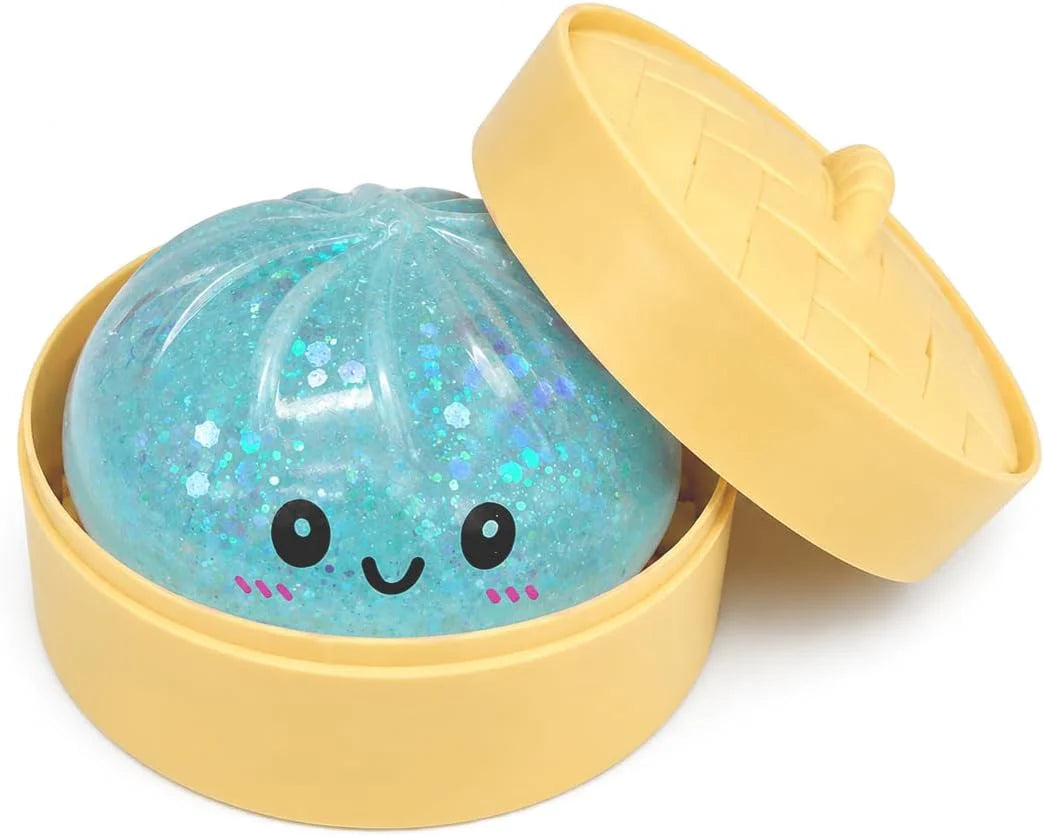 Blue Dumpling Squishies New Mystery Squishies Dumpling with Box Stress Relief Balls Sensory Toys Desk Squeeze Toys Gift - US 8820