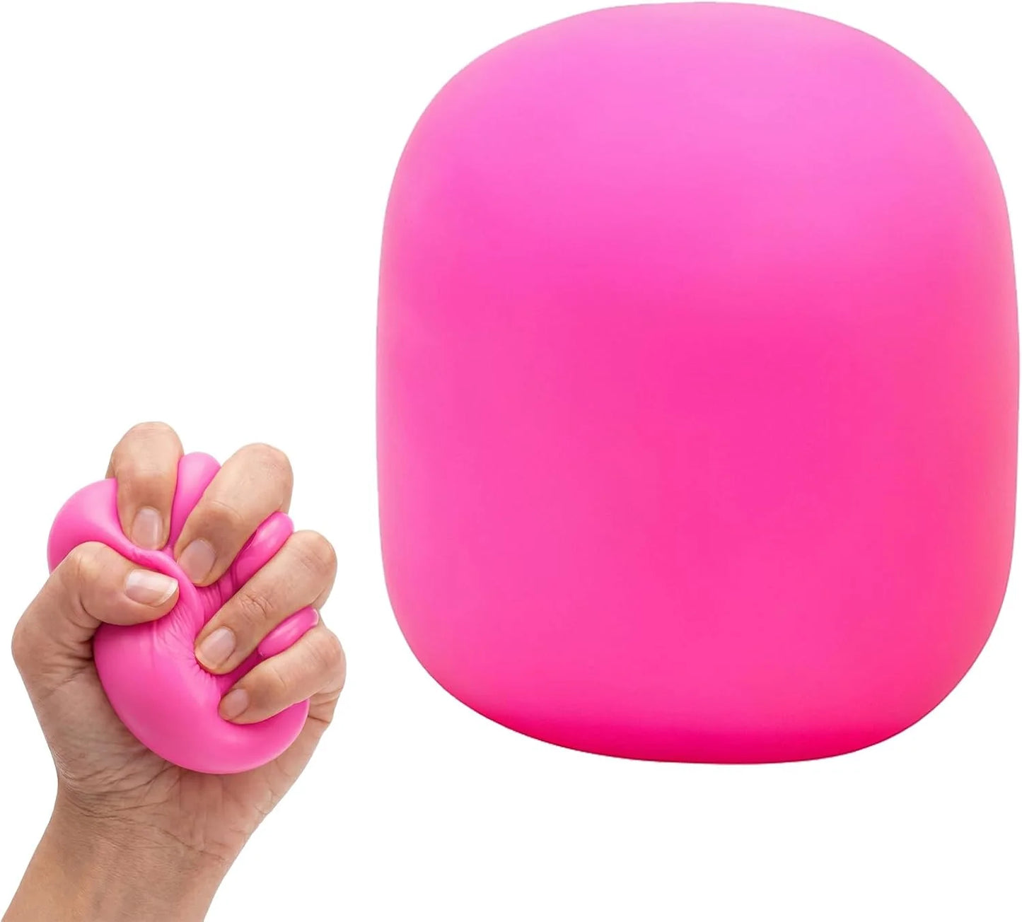 Squeeze Color Changing Squishy Soft Square Malt Sugar Filled Slow Stress Balls, Color Changing Squishy Sensory Toy, Anxiety Relief Shape Fidgets for Pull Stretch Squishy Toy (Pink) - US 3593