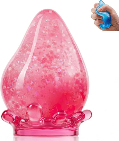 Water Drop Squeeze Squishies, Dream Squishy Drop Squishy Stress Ball, Soft Fidget Stress Ball, 2026 New Slow Rise Relief Fidget Sensory for Anxiety Stress Easter Party Favors (Pink) - US 3930