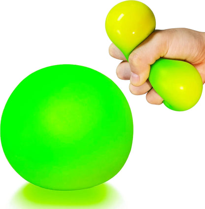 Squishy Stress Balls for Kids and Adults (1 Pack) Stretchy Dough Ball Squeeze Fidget Toy, Funny and Soft Change Color Squeeze Ball, Squish Balls, Ideal for Anxiety Relief, Autism, ADHD (Green) - US 2308