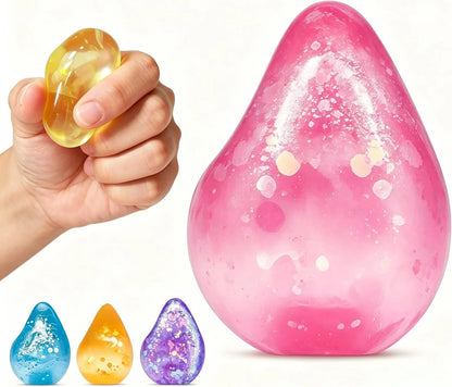 Fidget Toys Stress Cube, Cube Squishies Anxiety Stress Relief, Ice Squishy Stress Cube-Drop Malt Sugar Balls, Sensory Toys for Kids with Autism, Fidgets for Classroom Prize Toys (1pack Pink) - US 7880