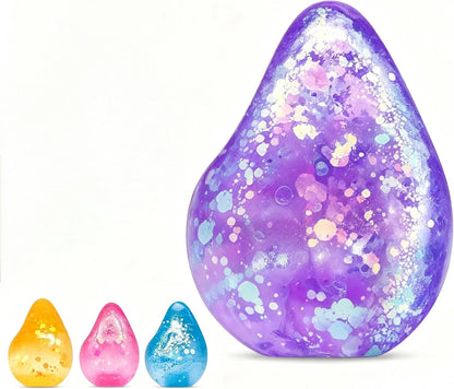 Fidget Toys Squishy Water Drop, Stress Cube Squishies Anxiety Stress Relief, Ice Squishy Stress Cube- Malt Sugar Balls, Sensory Ball for Kids with Autism (Blue, 1) - US 7167