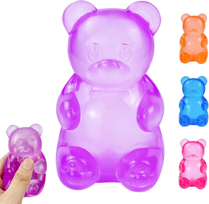 Gummy Bear Squishy, Stress Bear Taba Squishy, Taba Squishy Toys for Kids, Stress Balls Valentines Day Gifts Birthday Gifts Party Favors-Purple - US 7102