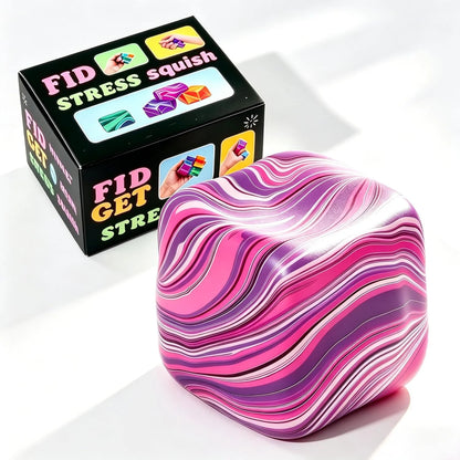 1 Pack Fidget Toys Squishy Stress Cube, Stress Balls for Kids Adults Squishies Stress Relief, Ice Sugar Sensory Toys for Kids with Autism, Fidgets for Classroom Prize Toys(Pink,1 Pack) - US 5703